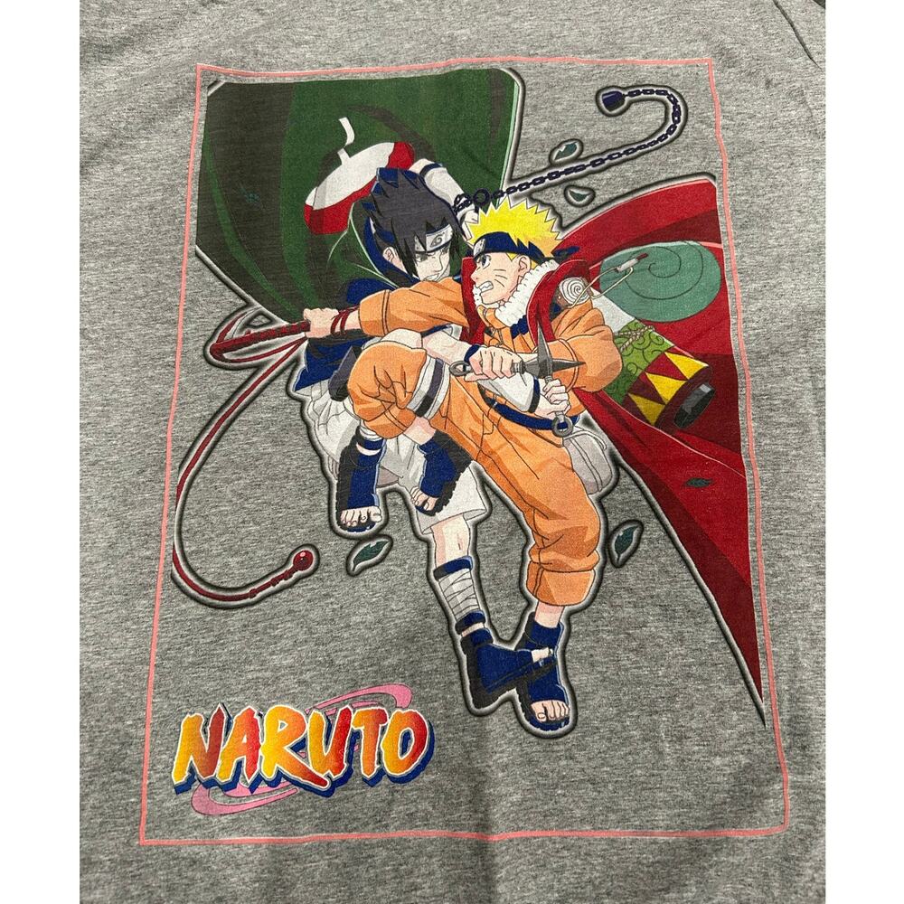 NARUTO New Gray Long Sleeve Graphic Tee Size M